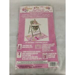 Unique Baby Girl 1st Birthday High Chair Kit  Pink/Multi #23907
